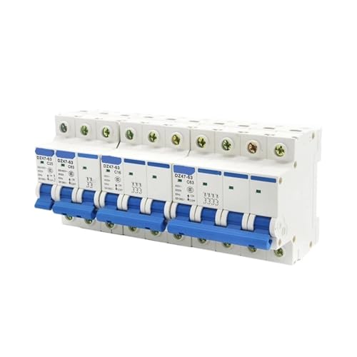 Disjoncteur miniature MCB DZ47-63 1P 2P 3P 4P C45 interrupteur d'air surcharge type C 4,5ka