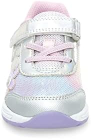 Stride rite Girls SR Lighted Glimmer Sneaker, Iridescent, 9 Toddler | Image 4
