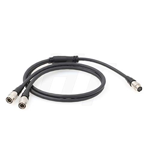Cable divisor Hirose 4 pines para grabaciones en exteriores con Zoom F8 y Zaxcom