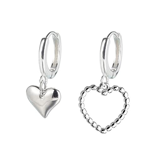 Boucles d'oreilles en argent 925 cœur femme idée cadeau bijoux