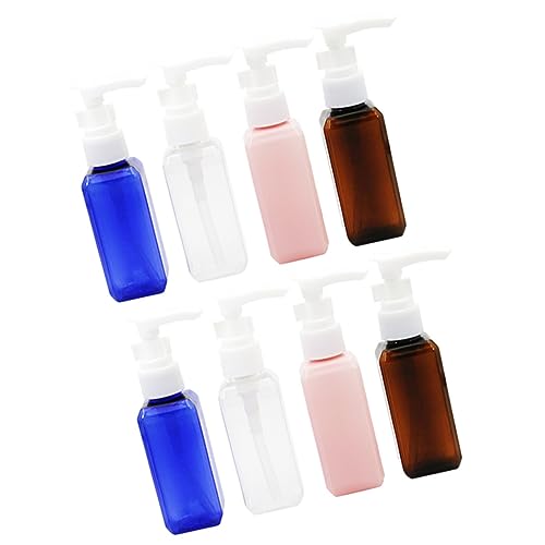 BESTYASH 8 Piezas Exprimir Botella Bomba de Botella de champú portátil Rellenar lociones jabón líquido para el Cuerpo vacío Botellas dispensadoras de Bomba vacías Botellas de Bomba de Ducha