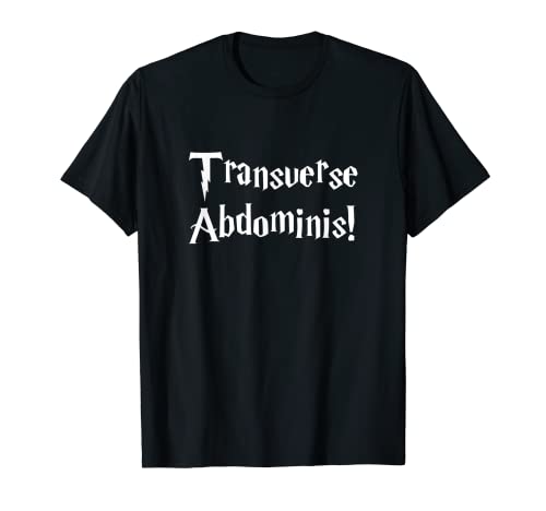 Pilates Instructor Camisa Abdominis Transverse Camiseta