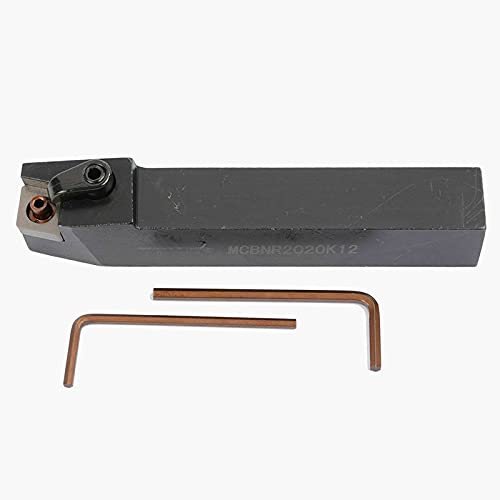 3/4" MCBNR 2020K12 Lathe External Turning & Profiling Tool Holder Main Angle 75° Holder Lathe Cutting Tools for 80° Carbide Inserts