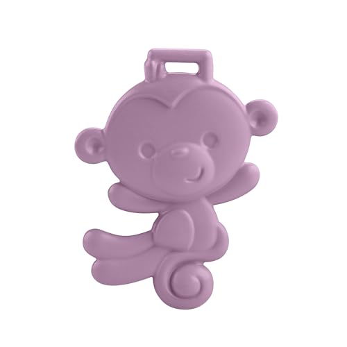 Image of Fisher-Price Newborn Baby Toy Purple Monkey Teether BPA-Free for Tummy Time & Travel Sensory Play for Infants Ages 3+ Months