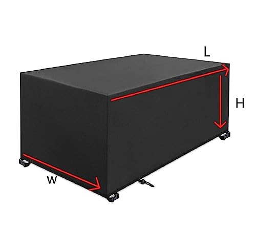 Abdeckung Gartenmöbel Wasserdicht Schutzhülle Gartenmöbel, Gartenmöbel Abdeckung für Sofa, Gartentische Terrassenmöbel 420D Oxford Abdeckhaube Gartenmöbel Abdeckplane – Bild 3