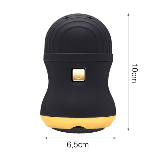 Esfoliador Elétrico USB-C Portátil Para os Pés Com Função Auto Limpeza e Com 3 Lixas Esfoliantes - A