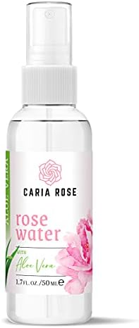 Rosewater Hydrating Spray with Aloe Vera | Rose Water Facial Toner with Aloe Vera (1.7 oz (Travel Size))