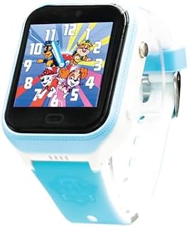 PAW Patrol Patrol 4G Kids-Watch Uhr für Jungen und Mädchen mit Filtern die der integrierten Kamera gemacht Werden. Chat, Videoanrufe, Video, & Körpertemperatur (Blau)