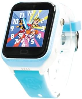 PAW Patrol Patrol 4G Kids-Watch Uhr für Jungen und Mädchen mit Filtern die der integrierten Kamera gemacht Werden. Chat, Videoanrufe, Video, & Körpertemperatur (Blau)