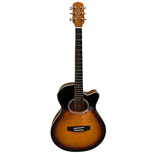 Violão Elétrico Aço Giannini Gsf1d Ceq Three Tone Sunburst