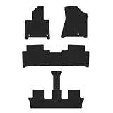 Carpet Floor Mats Custom Fit for Hyundai Santa Fe 6/7 Seats 2024 2025 2026 Gas & Hybrid, 1st 2nd 3rd Row Set All Weather Anti-Slip Waterproof Back Floor Liners - 5pc