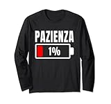 pazienza all'1% frase divertente e idea ironica per pazienza maglia a manica