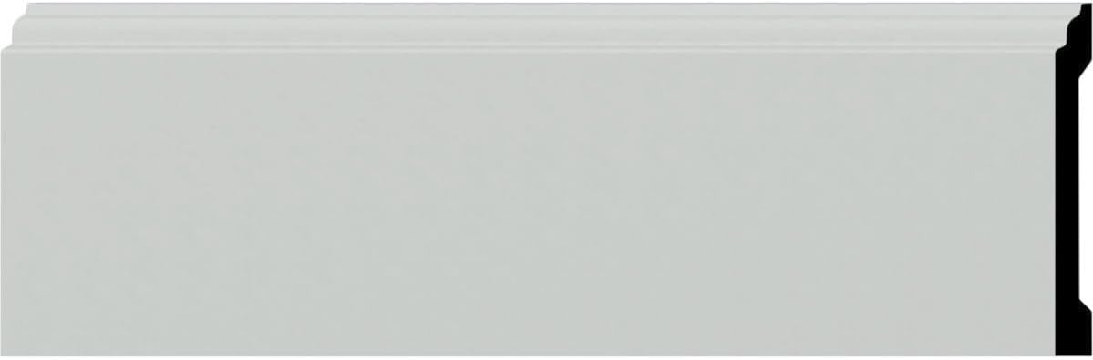 Ekena Millwork Endurathane Remington Baseboard Moulding, 5 7/8"H x 5/8"P x 94 1/2"L, Factory Primed (2-Pack)