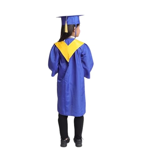 Image of Kids Convocation Dress Graduation Gown and Cap Set | Breathable Polyester | Ideal for School, Nursery & Kindergarten Graduation