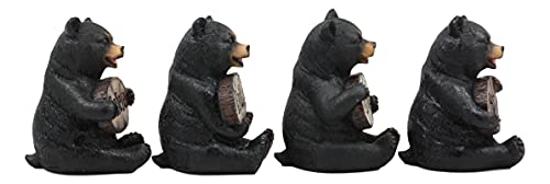 Ebros Set Of Four Inspirational Bears Statues Whimsical Cute Black Bear Holding Love Believe Faith And Hope Sign Plaque Small Figurines Western Decor Rustic Nature Lovers Gift (1) #TOP5