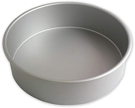 PME RND073 Anodised Aluminium Round Cake Pan 7 x 3-Inch Deep , Silver