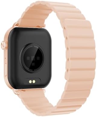 Inteya Hiwatch Talk 2 Amoled Ekran Android Ve Ios Uyumlu Manyetik Kayışlı Akıllı Saat Pembe - Görsel 2