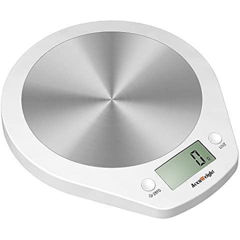 ACCUWEIGH 203 Stainless Steel Digital Kitchen Scale Cover