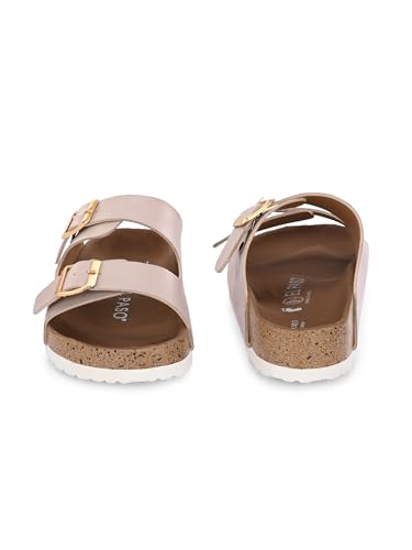 Image of EL PASO Leather Fashion Sandals Casual Platform Heels Wedges Cork Sole Sandal for Women & Girls