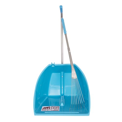 DICOAL TD447SK,BL - Pala recogedora gran capacidad y rastrillo, Color Azul