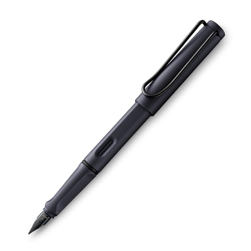 Caneta Tinteiro LAMY safari steel black, 0E2 M, Ponta Média