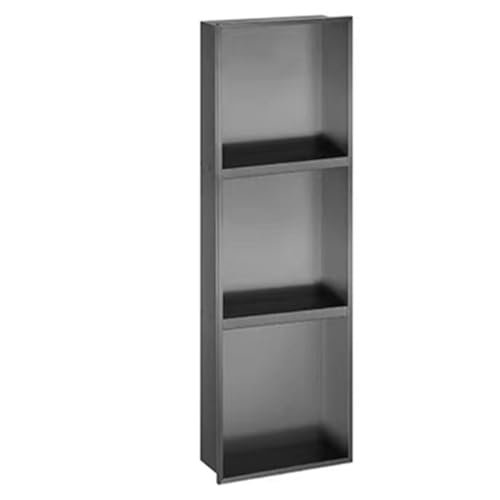 Niche de douche en acier inoxydable encastrable 3 niveaux finition mate