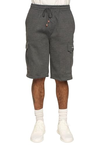 G-Style USA Men's Solid Fleece Heavyweight Cargo Shorts FS76 - Charcoal - 2X-Large by G-Style USA - Image 2
