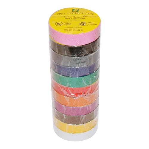Image of J.V. Converting JVCC Colored Electrical Tape 7 mils Thick, 3 /4 in. x 66 ft. (Grey)