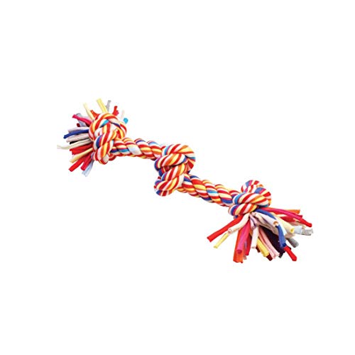 Nuts For Knots Twist-Tee 2 Knot Cotton Dog Tugger Toy,Medium