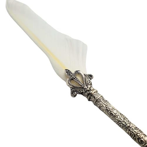 Caneta Tinteiro Pena Simples Branco