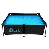 Lark 6' ft x 4' ft x 16.5' inches Above Ground Metal Frame Pool Puncture-Resistant 3-Ply Vinyl & Mesh Materials Quick Setup Patio Backyard - No Pump Included