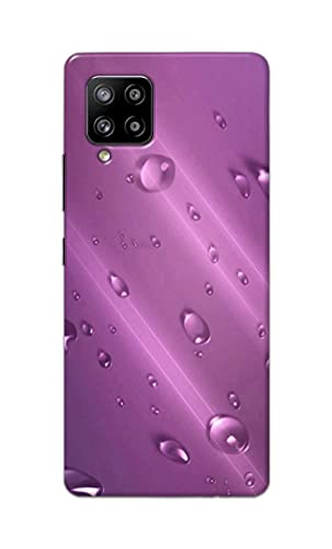 Image of PRINTFIDAA Water Bubbles in Lilac Background Printed Designer Hard Back Case Cover for Samsung Galaxy M42 5G -(WY) MVN1005
