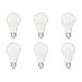 AmazonBasics 75W Equivalent, Daylight, Dimmable, 10,000 Hour Lifetime, A19 LED Light Bulb | 6-Pack