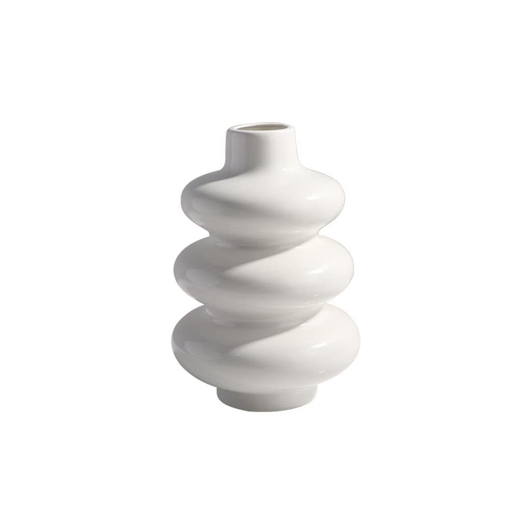Vase en céramique moderne contre la décoration fade de salon et de porche