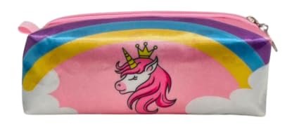 Estojo Escolar Infantil Menina e Menino Espaçoso Grande Lapis e Caneta Juvenil Necesserie (Unicornio Princess)