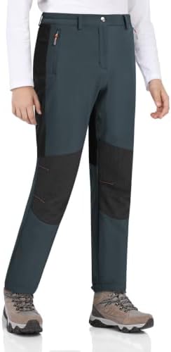 Zoofly Skihose Kinder Wasserdicht Winterhose Warme Fleece Softshellhose Thermo Snowboardhose Jungen Gefütterte Thermohose
