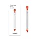 Logitech Crayon Digitaler Zeichenstift für alle ab 2018 veröffentlichten iPads mit Apple Pencil Technologie, Anti-Roll-Design und dynamischem Smart-Tip - Silber/Orange
