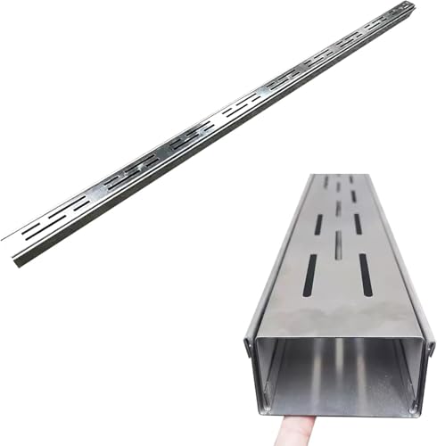 Caniveau de drainage en acier inoxydable durable avec couvercle étroit 100 cm
