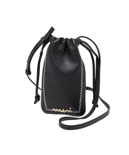 [マルニ] ショルダーバッグ TEMO0035U0 P6533 CROSS BODY PHONE HOLDER レディース BLACK/ブラック [並行輸入品]
