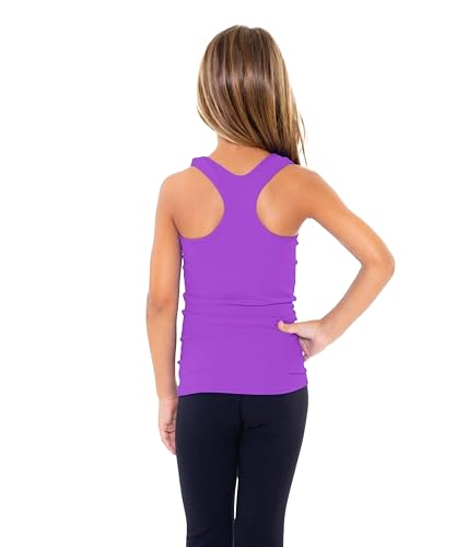 Image of Malibu Sugar Girls Tank Tops Size 7-10 - Racerback Tank Top Dance Cheer Gymnastics Shirts for Sports Undershirts Layering