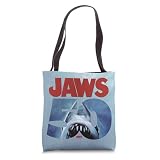 Jaws 50th Anniversary Logo Front & Back Tote Bag