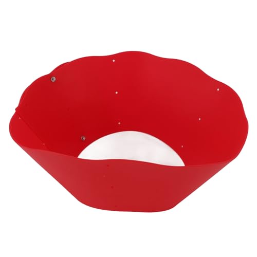 Protection anti-éclaboussures en silicone rouge pour stopper les projections d'huile sur la poêle