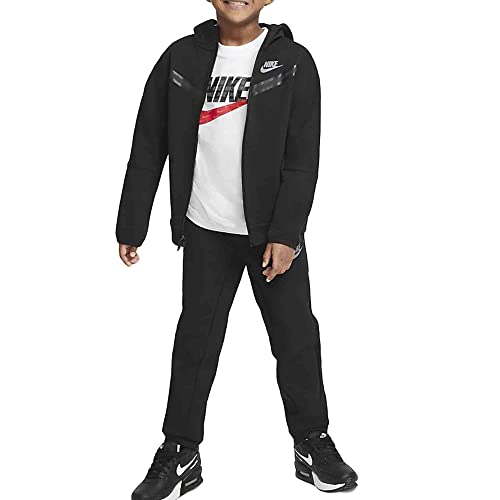 Nike Sportswear Tech Fleece Hoodie and Pants Set (Toddler/Little Kids) Black