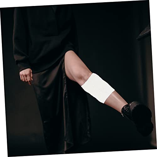 AKOOSY 1 Paar Meisjes Wikkelbretels Delicaat Gehaakt Wit Keep Cuffs Weave Premium Winter Gebreid Mannen Knieschijf… - Image 6