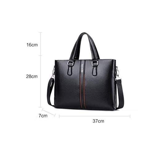 Slim Soft Briefcases for Men,Leather Mens Briefcase laptop Tote Bag with for Files Portfolio2
