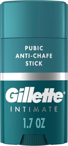 Image of Gillette Intimate Pubic Anti-chafe Stick, Reduces Rubbing and Irritation, Pubic Anti-Chafing For Men, Easy Application, Dermatologist Tested (Pack of 12)