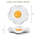 Fried Egg Ceramic Spoon Rest for stove top and kitchen counter | Large and Dishwasher-Safe Sponge holder | Home & kitchen decor | Kitchen Gifts for women | House warming gifts new home