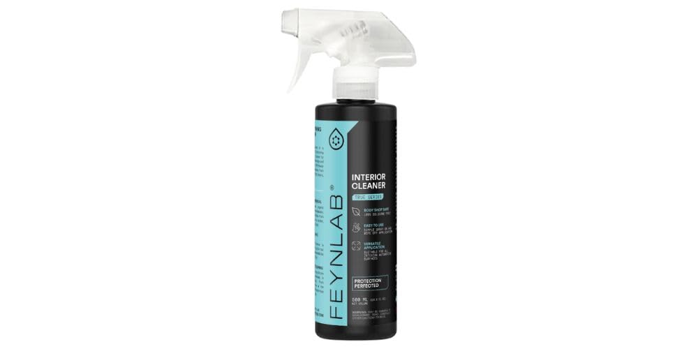 FEYNLAB Interior Cleaner 500 ml | Powerful Multi-Surface Car Interior Cleaner | Safe for Leather, Vinyl, Plastic, Carpet, and Artificial Suede | Non-Toxic, Fast-Drying, Residue-Free Interior Detailer