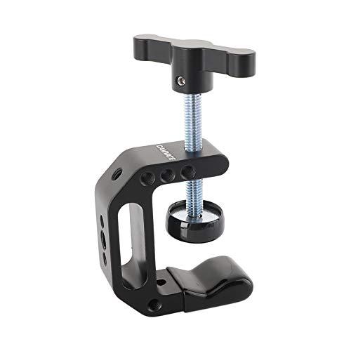 Image of CAMVATE Universal C-Clamp with 1 /4 inch and 3 /8 inch Thread Holes + Camera Clamp Mount