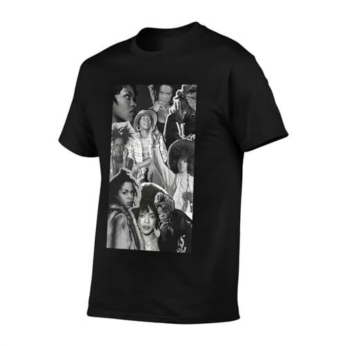 Man Short Sleeve Crew Neck Tees for Lauryn and Hill Tops Breathable Tshirts-2